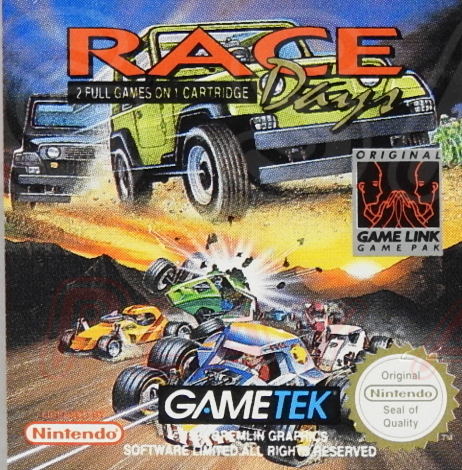 Game Boy Videospiel Race Days Modul