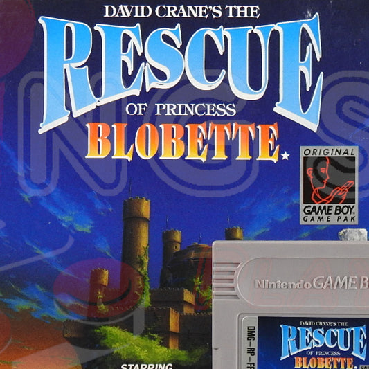 Game Boy Videospiel Rescue of Princess Blobette in OVP von vorne mit Anleitung und Modul