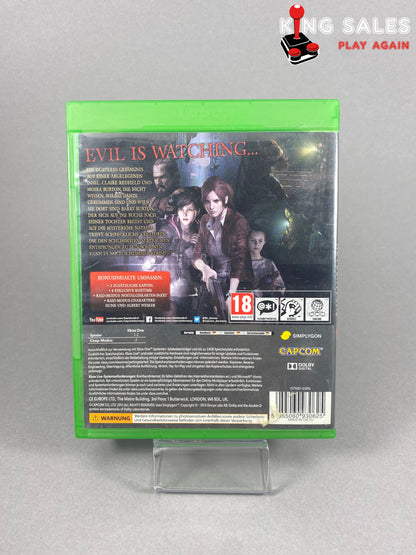 Xbox One Videospiel Resident Evil Revelation 2 Cover von hinten