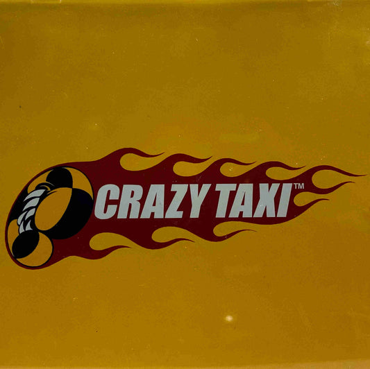 Sega Dreamcast Videospiel Crazy Taxi Hülle mit Anleitung und Disc