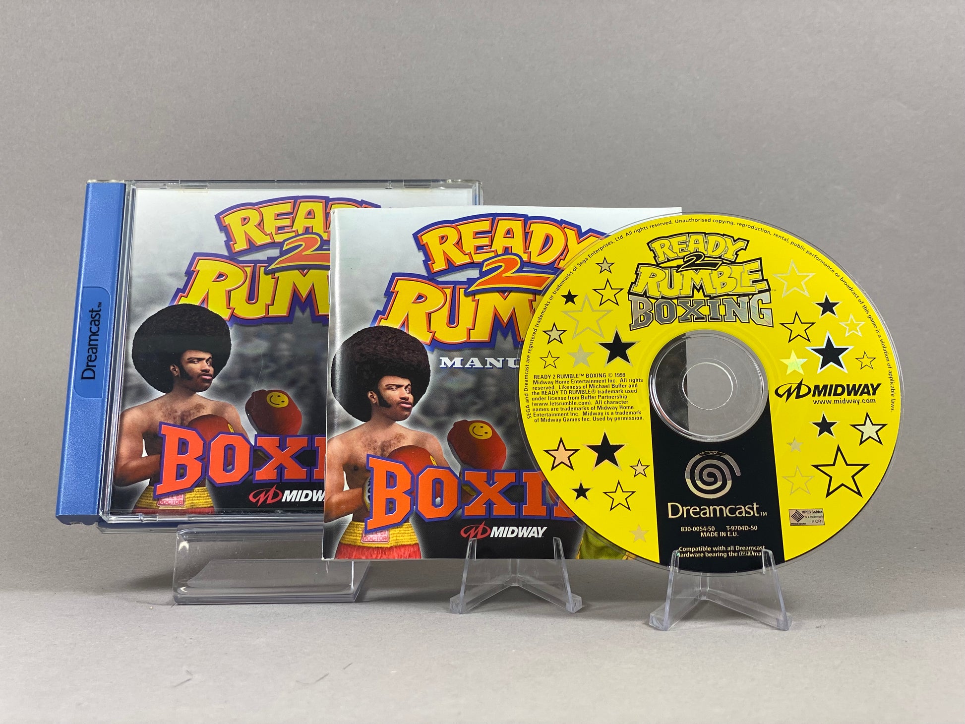 Sega Dreamcast Videospiel REady to Rumble Boxing 2 Hülle mit Anleitung und Disc