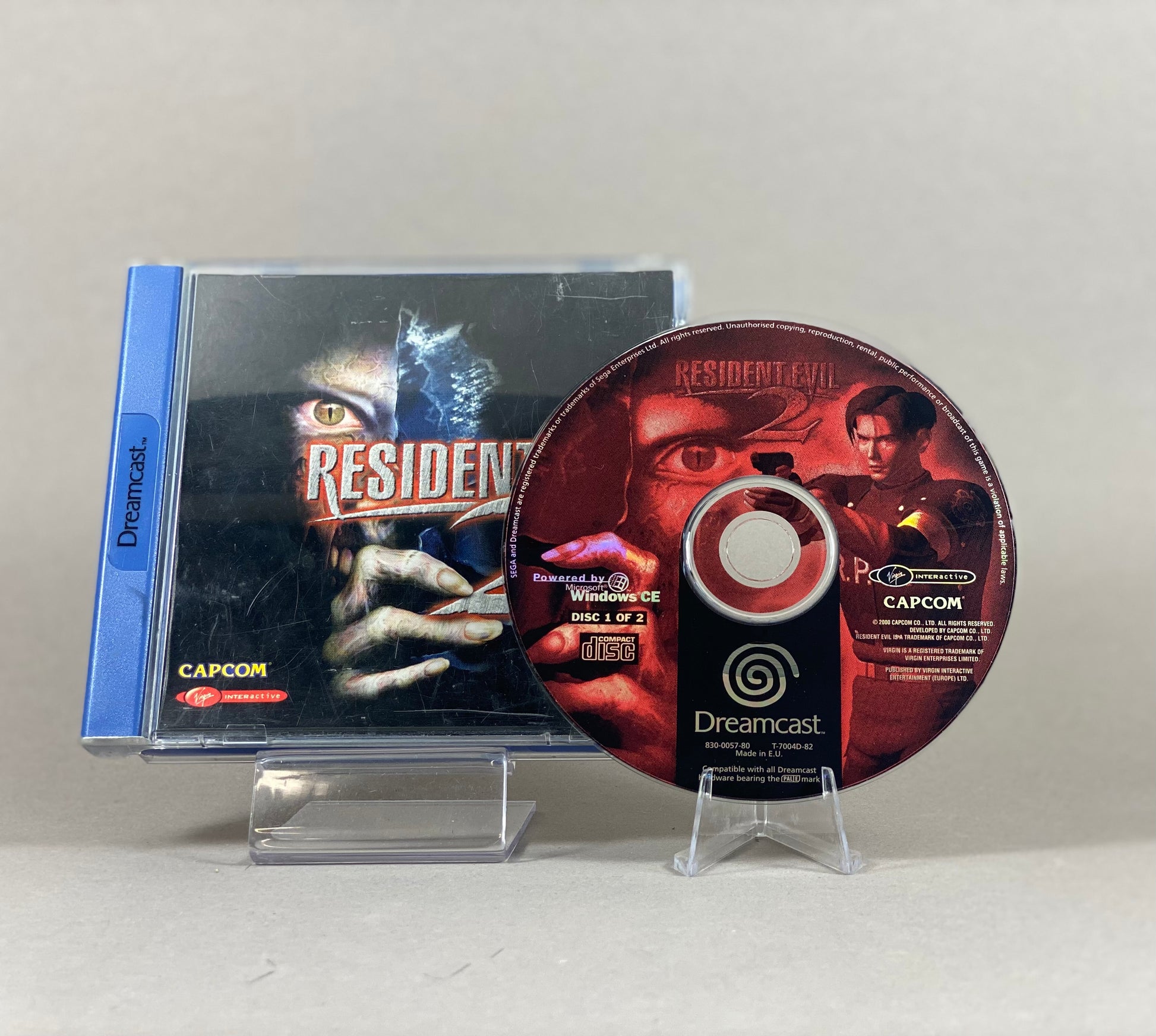 Sega Dreamcast Videospiel Resident Evil 2 Hülle mit Disc