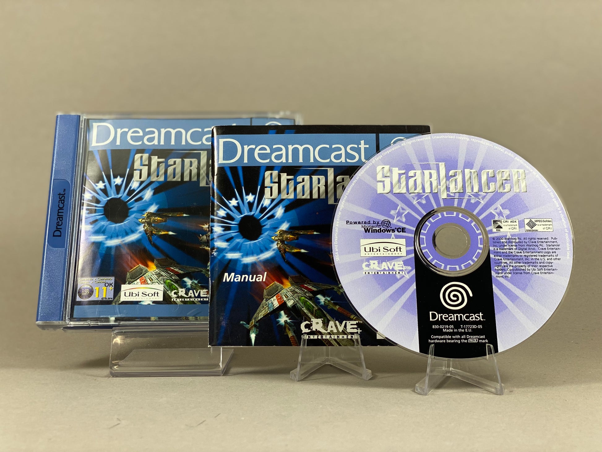 Sega Dreamcast Videospiel Starlancer Hülle mit Anleitung und Disc