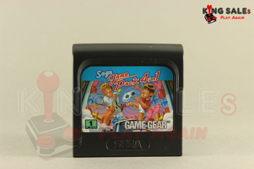 Sega Game Gear Videospiel Sega Gamepack 4 in 1 Modul von vorne