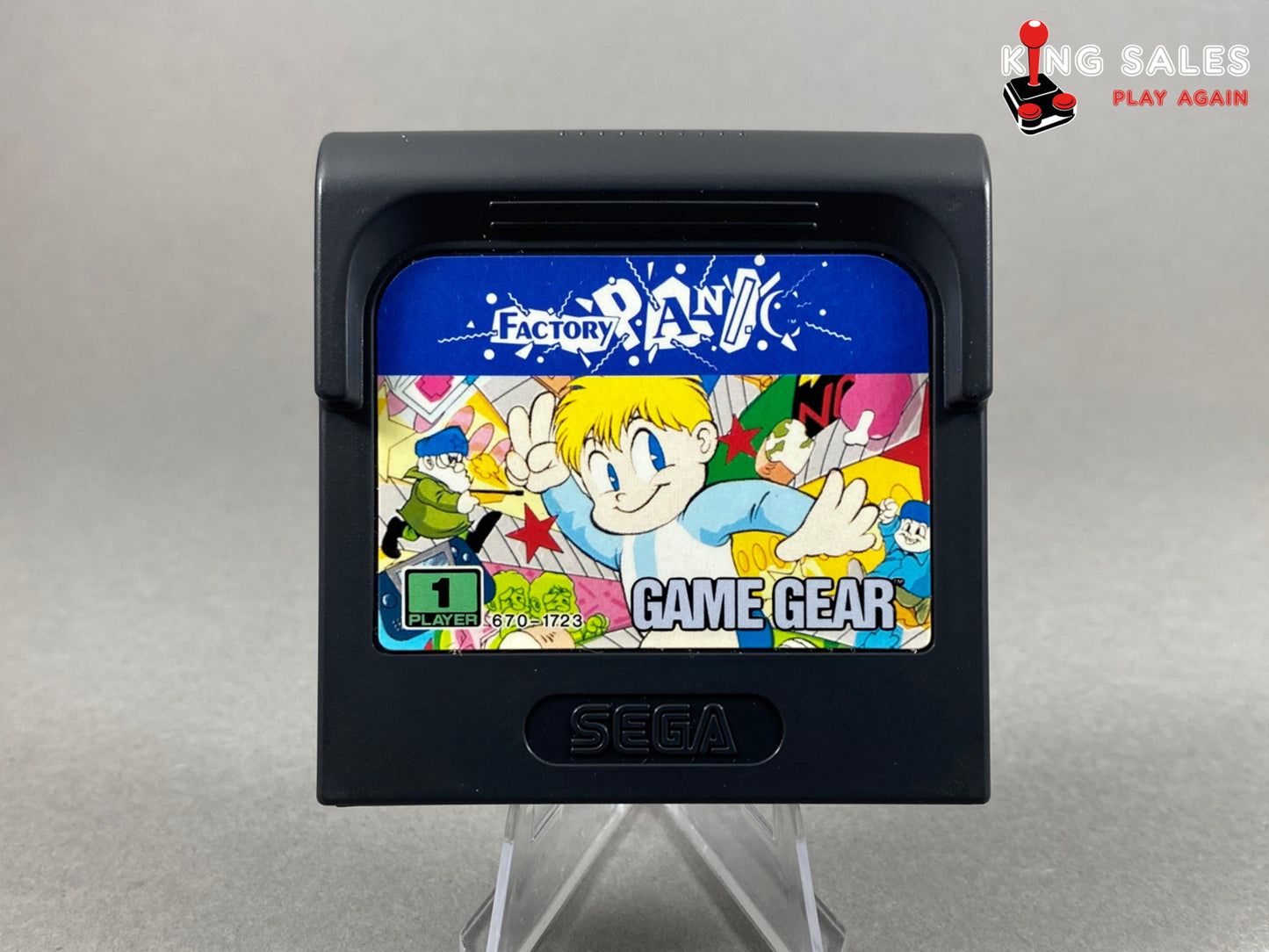 Sega Game Gear Videospiel Factory Panik Modul von vorne