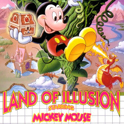 Sega Game Gear Videospiel Land of Illusion Starring Mickey Mouse Modul von vorne