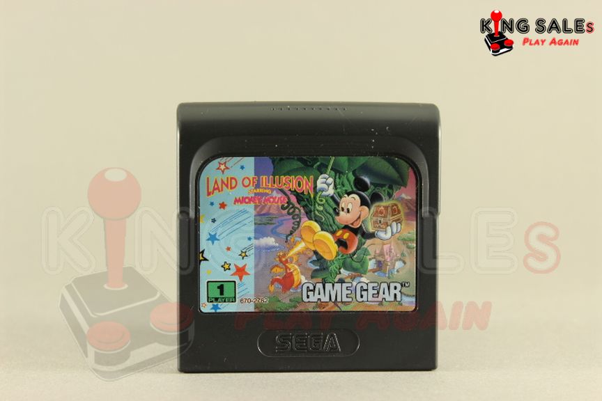 Sega Game Gear Videospiel Land of Illusion Starring Mickey Mouse Modul von vorne