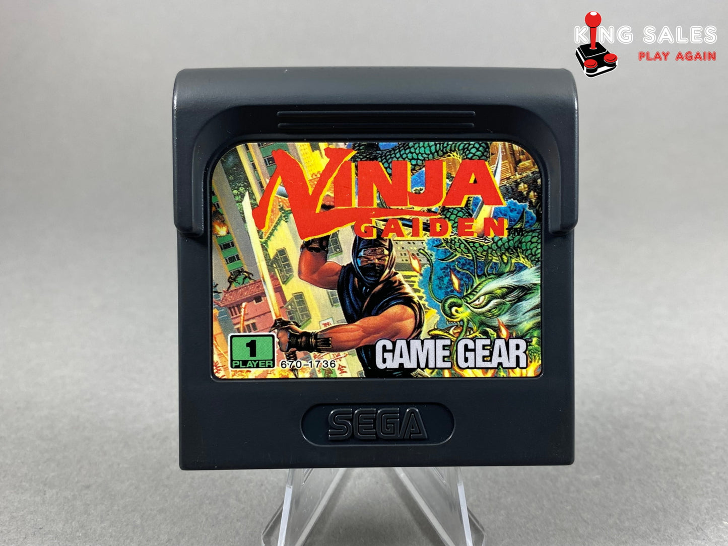 Sega Game Gear Videospiel Ninja Gaiden Modul von vorne