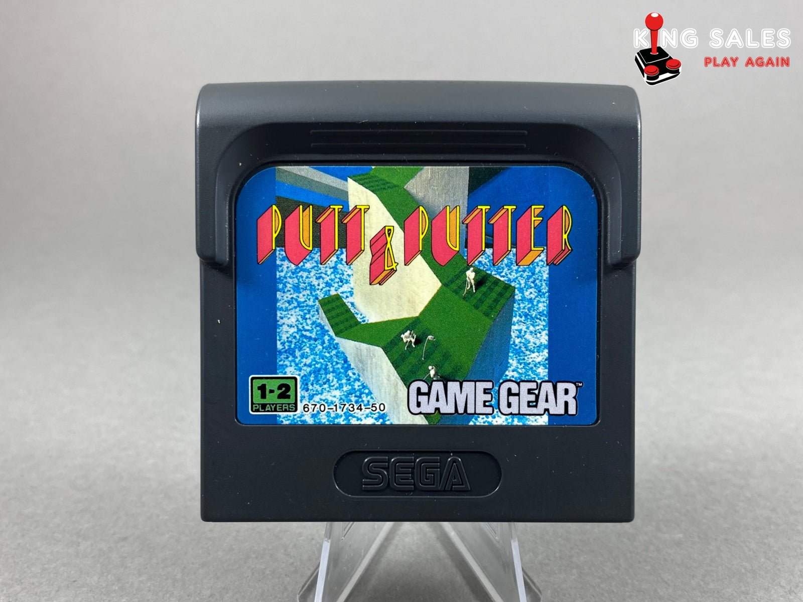 Sega Game Gear Videospiel Putt & Putter Miniature Golf Modul von vorne