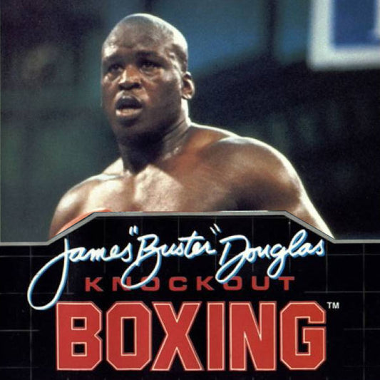 Sega Mega Drive Videospiel James Buster Douglas Knockout Boxing Hülle mit Anleitung und Modul