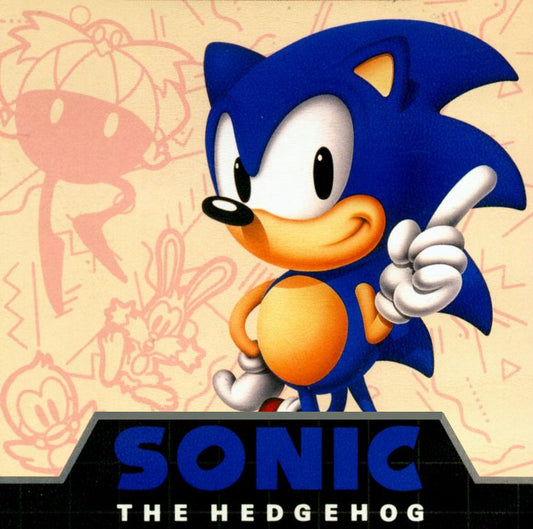 Sega Mega Drive Videospiel Sonic the Hedgehog Hülle mit Anleitung und Modul