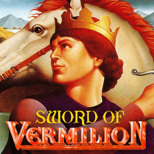 Sega Mega Drive Videospiel Sword of Vermilion Hülle mit Anleitung und Modul