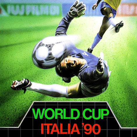 Sega Mega Drive Videospiel World Cup Italia 90 Hülle mit Anleitung und Modul