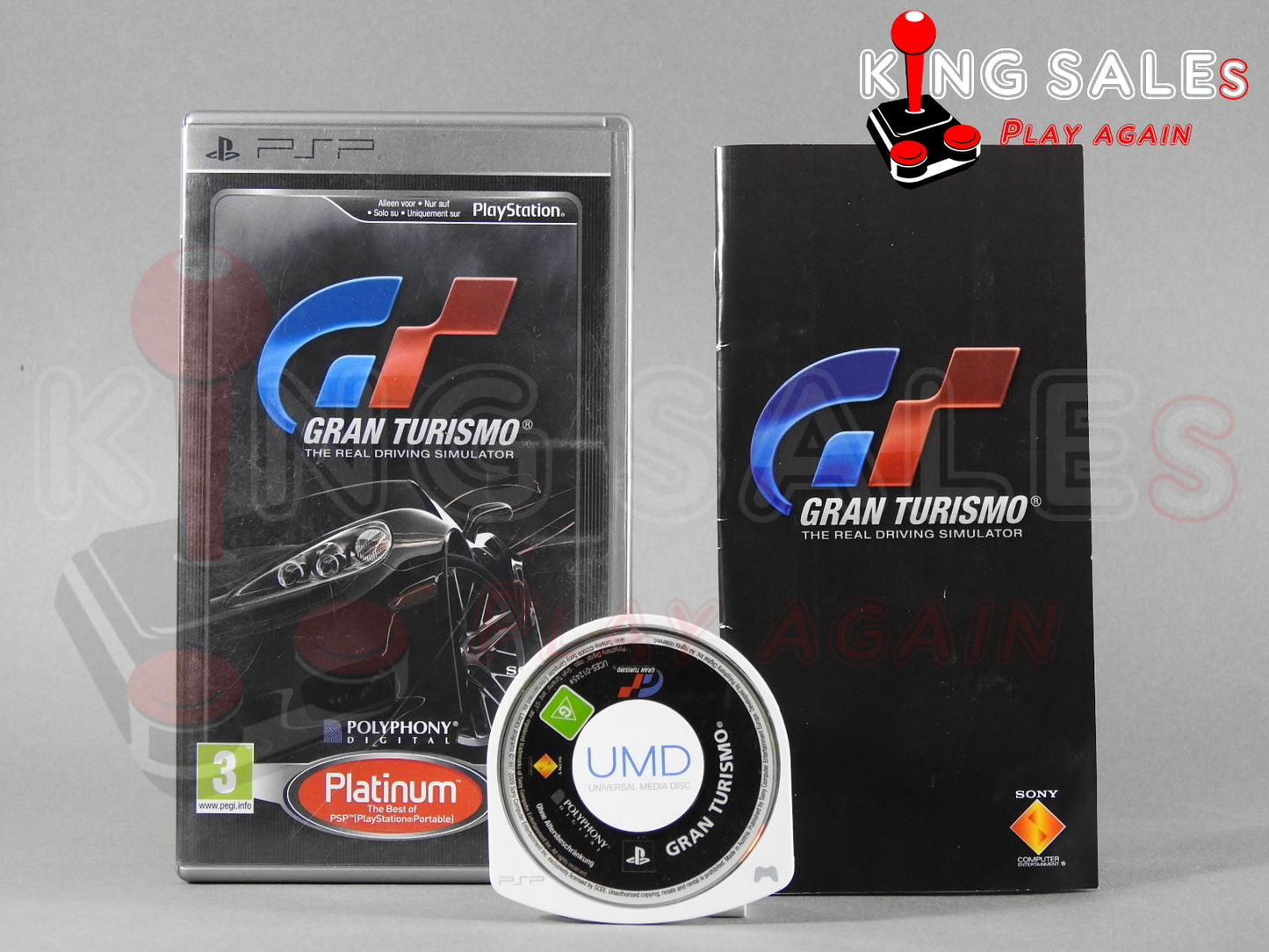 Sony PSP Videospiel Gran Turismo Hülle mit Anleitung und Disc