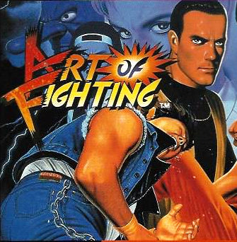 Super Nintendo Videospiel Art of Fighting Modul von vorne