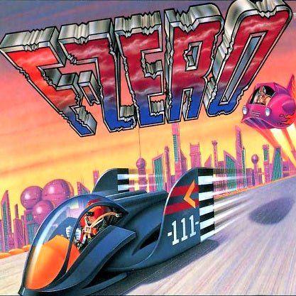 Super Nintendo Videospiel F-Zero Modul von vorne