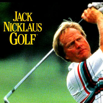 Super Nintendo Videospiel Jack Nicklaus Golf Modul von vorne