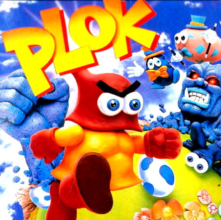 Super Nintendo Videospiel Plok Modul von vorne