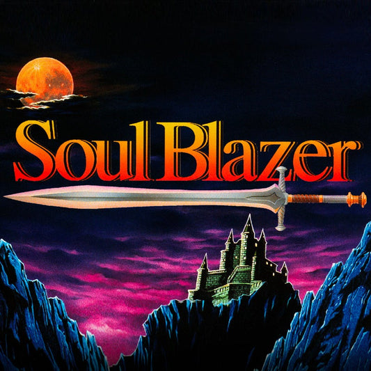 Super Nintendo Videospiel Soul Blazer Modul von vorne