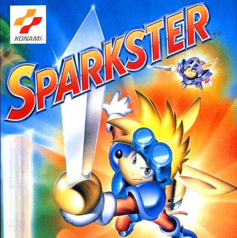 Super Nintendo Videospiel Sparkster Modul von vorne