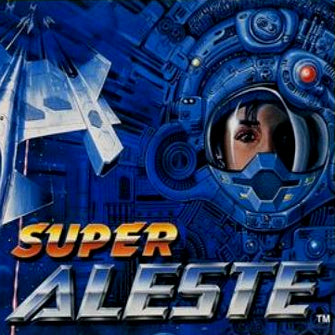 Super Nintendo Videospiel Super Aleste Modul von vorne