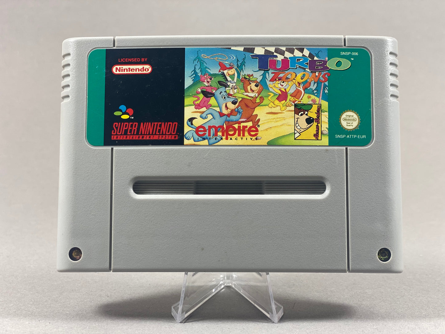 Super Nintendo Videospiel Turbo Tunes Modul von vorne