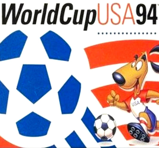 Super Nintendo Videospiel World Cup 94 USA Modul von vorne