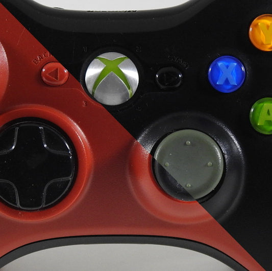 Xbox 360 Controller wireless von vorne in rot