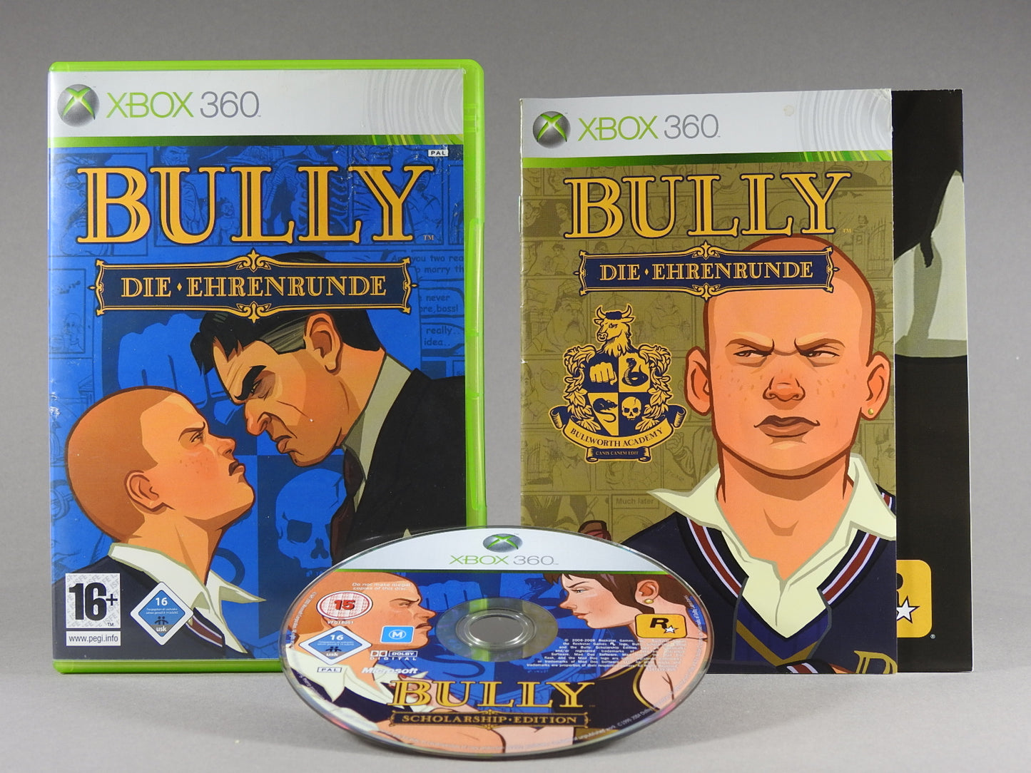 Xbox 360 Videospiel Bully Die Ehrenrunde Hülle mit Anleitung und Disc