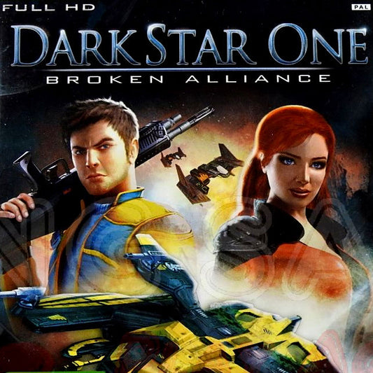 Xbox 360 Videospiel Dark Star One Broken Alliance Hülle mit Anleitung und Disc