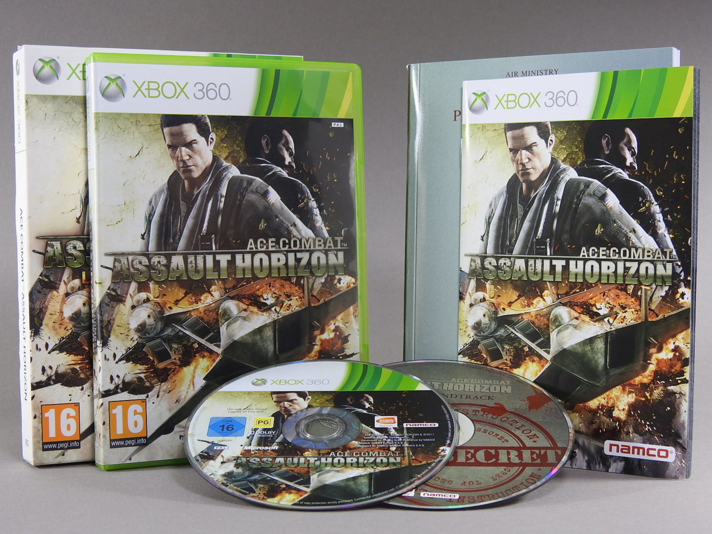 Xbox 360 Videospiel Ace Combat Assault Horizon Hülle mit Anleitung und Disc