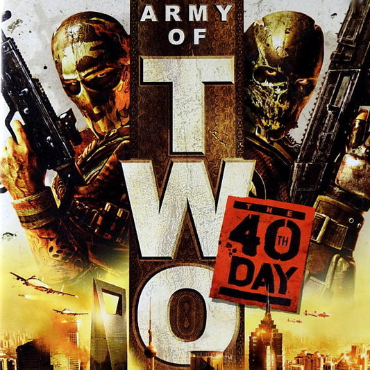 Xbox 360 Videospiel Army of Two 40th Day Hülle mit Anleitung und Disc