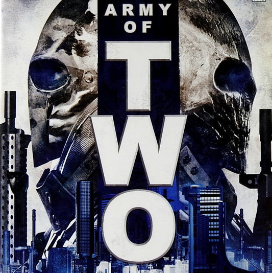 Xbox 360 Videospiel Army of Two Hülle mit Anleitung und Disc