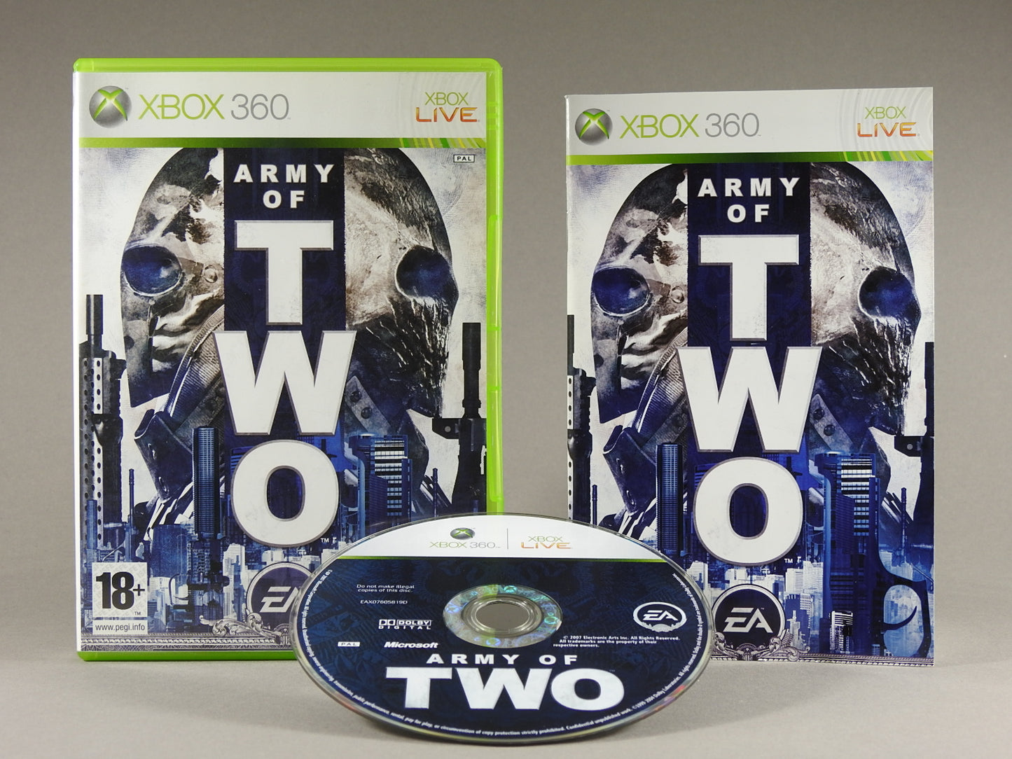 Xbox 360 Videospiel Army of Two Hülle mit Anleitung und Disc