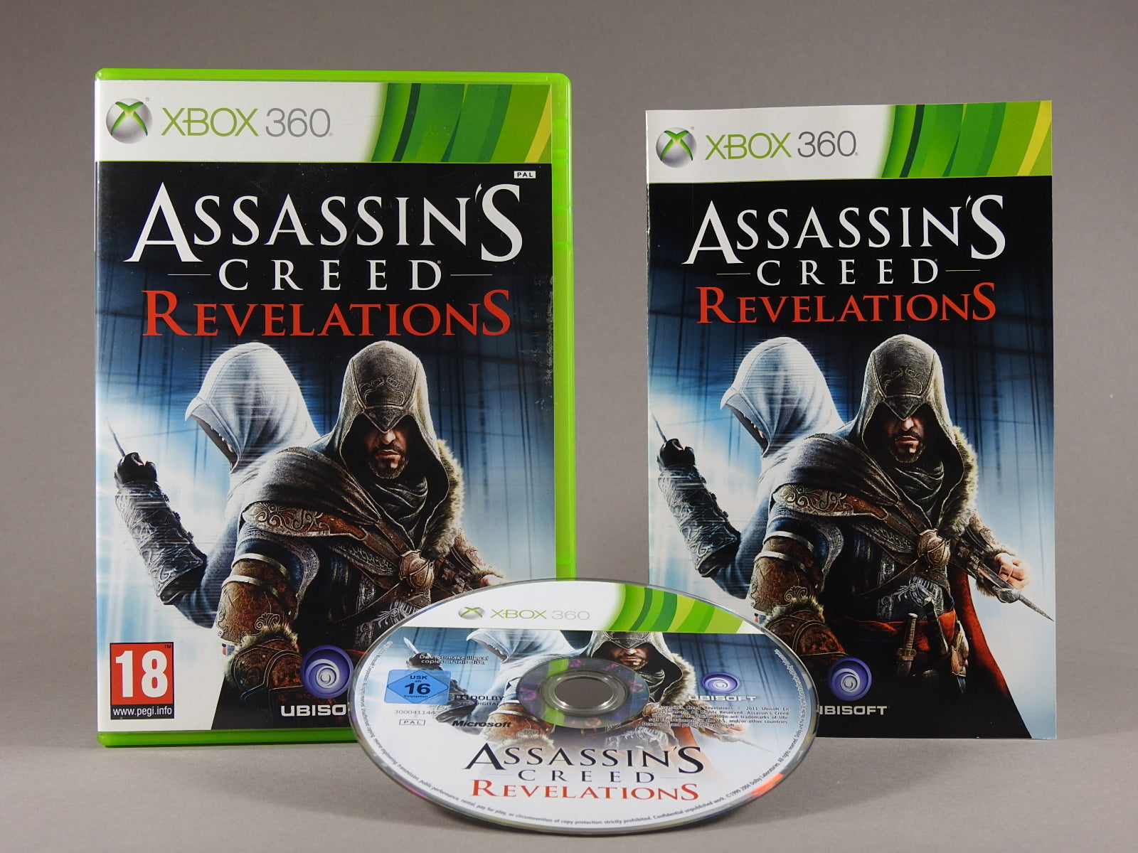 Xbox 360 Videospiel Assassins Creed Revelations Hülle mit Anleitung und Disc