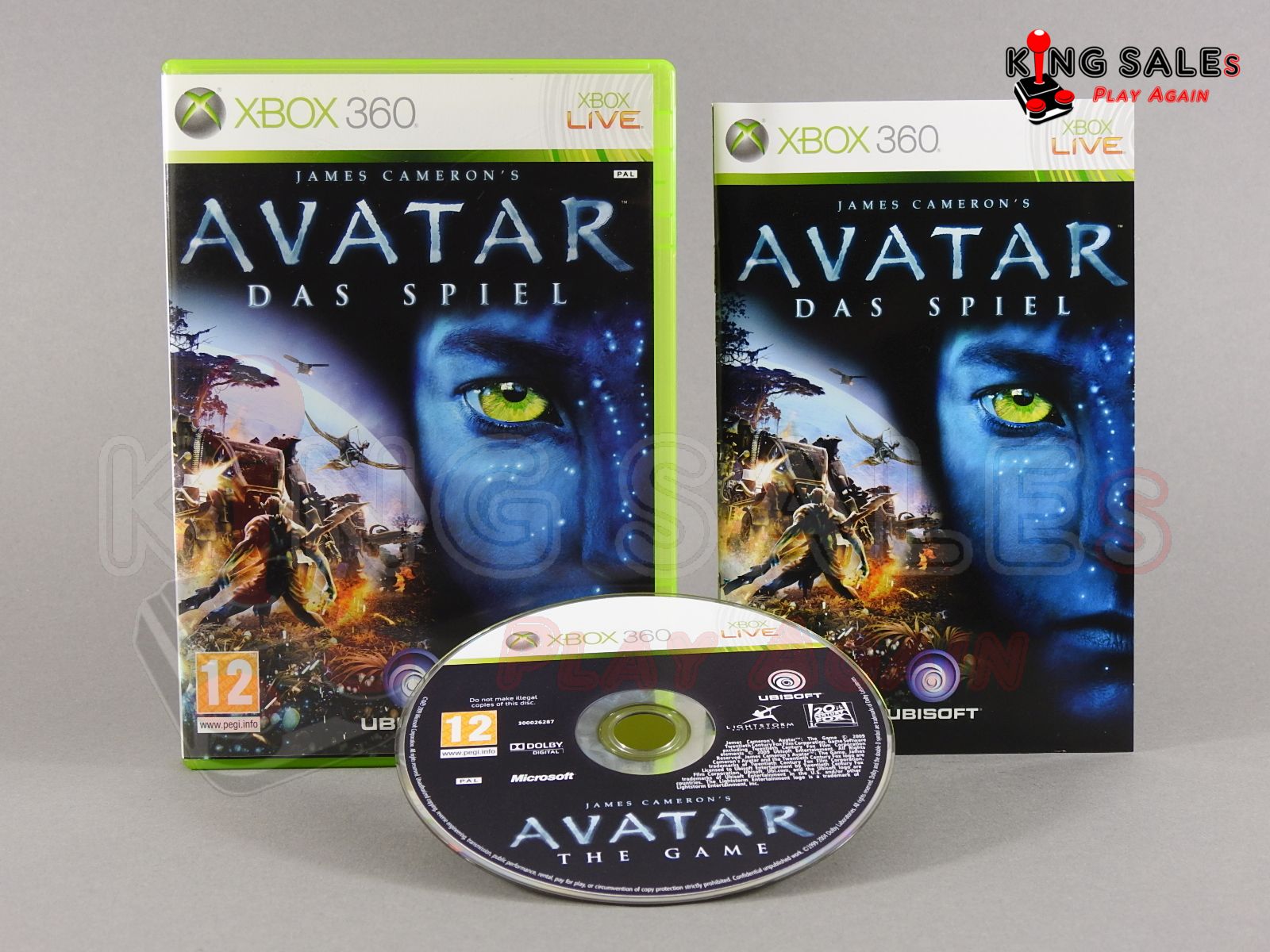 Xbox 360 Videospiel Avatar Das Spiel Hülle mit Anleitung und Disc