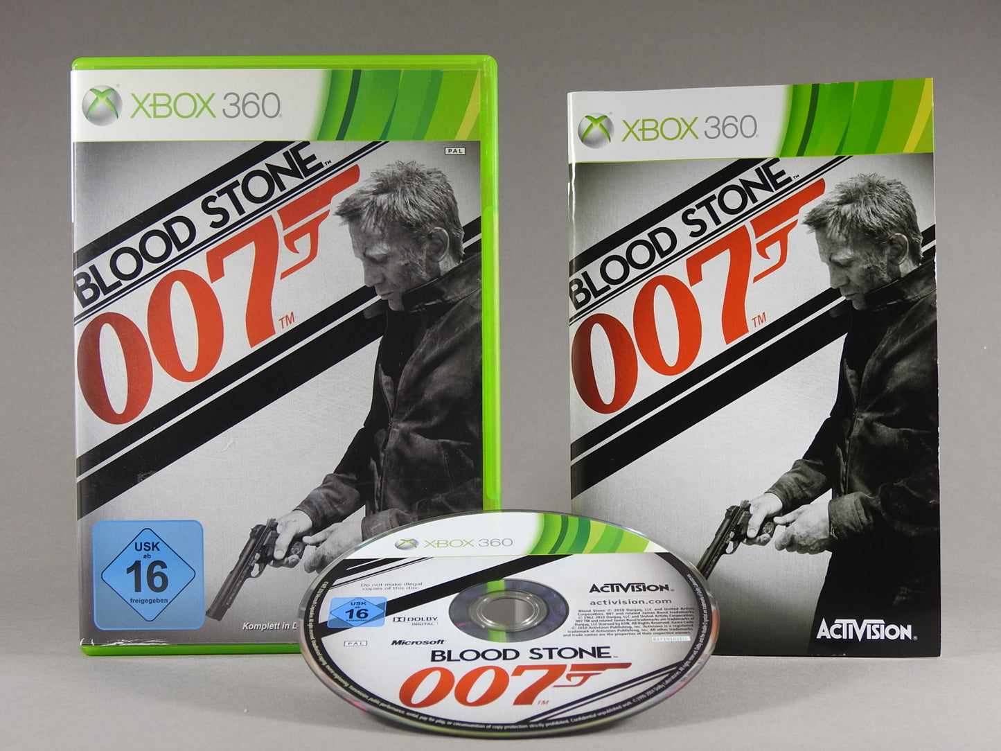 Xbox 360 Videospiel Blood Stone 007 Hülle mit Anleitung und Disc