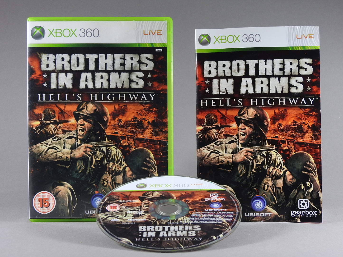 Xbox 360 Videospiel Brothers in Arms Hells Highway Hülle mit Anleitung und Disc