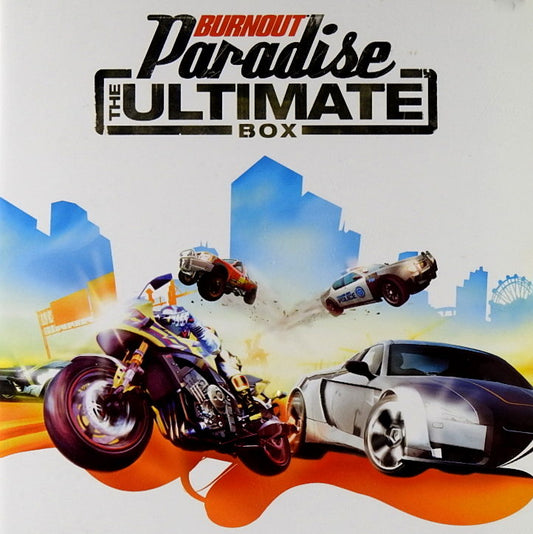 Xbox 360 Videospiel Burnout Paradise The Ultimate Box Hülle mit Anleitung und Disc