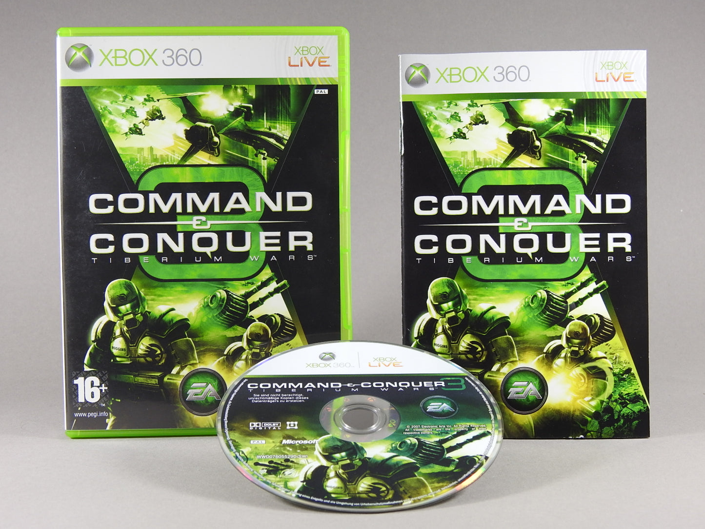 Xbox 360 Videospiel Command & Conquer Triberium Wars Hülle mit Anleitung und Disc