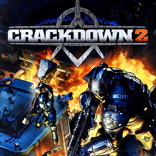 Xbox 360 Videospiel Crackdown 2 Hülle mit Anleitung und Disc