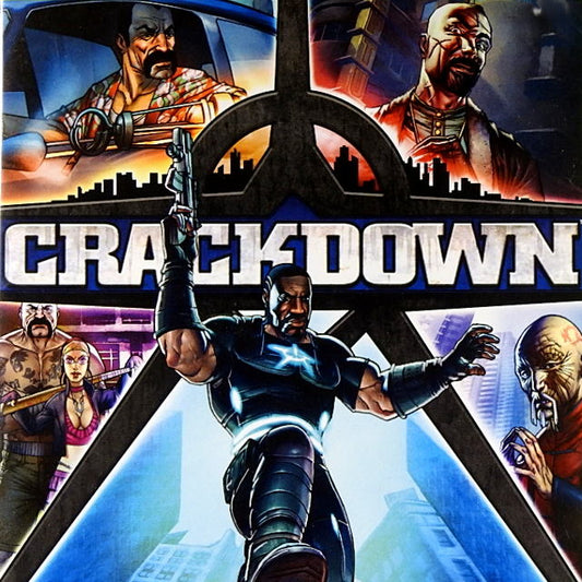 Xbox 360 Videospiel Crackdown Hülle mit Anleitung und Disc