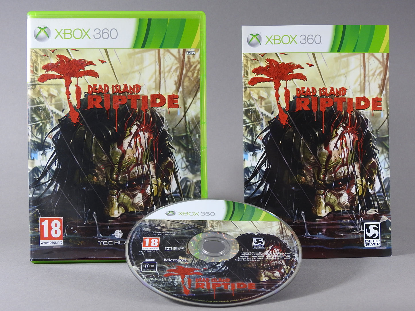 Xbox 360 Videospiel Dead Island Riptide Hülle mit Anleitung und Disc