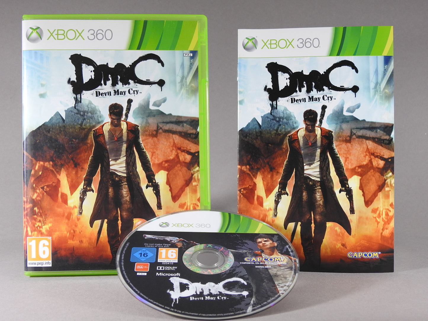 Xbox 360 Videospiel DMC Devil May Cry Hülle mit Anleitung und Disc