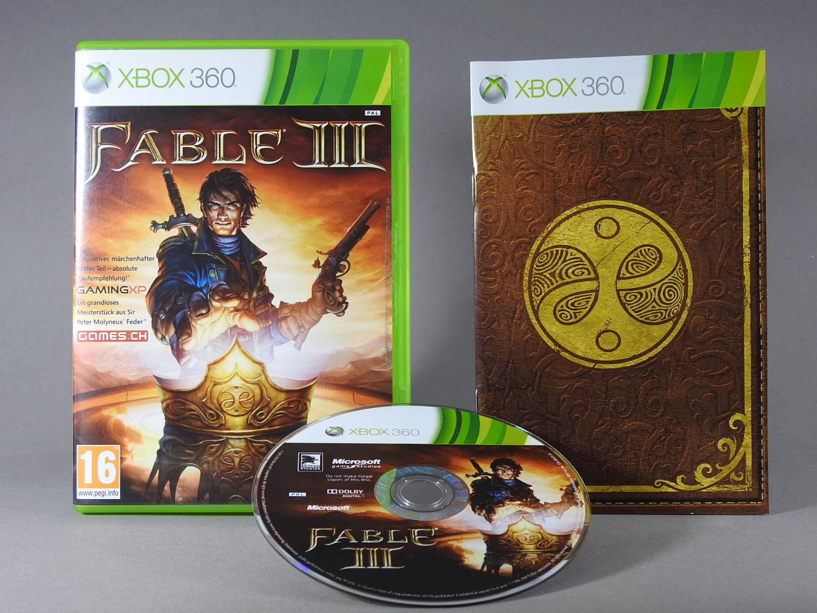 Xbox 360 Videospiel Fable 3 Hülle mit Anleitung und Disc