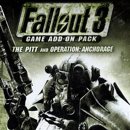 Xbox 360 Videospiel Fallout 3 Game Add-On Pack Hülle mit Anleitung und Disc