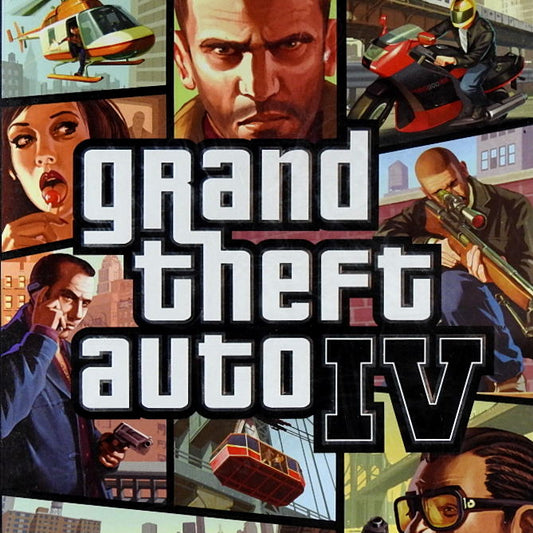 Xbox 360 Videospiel Grand Theft Auto 4 Hülle mit Anleitung und Disc