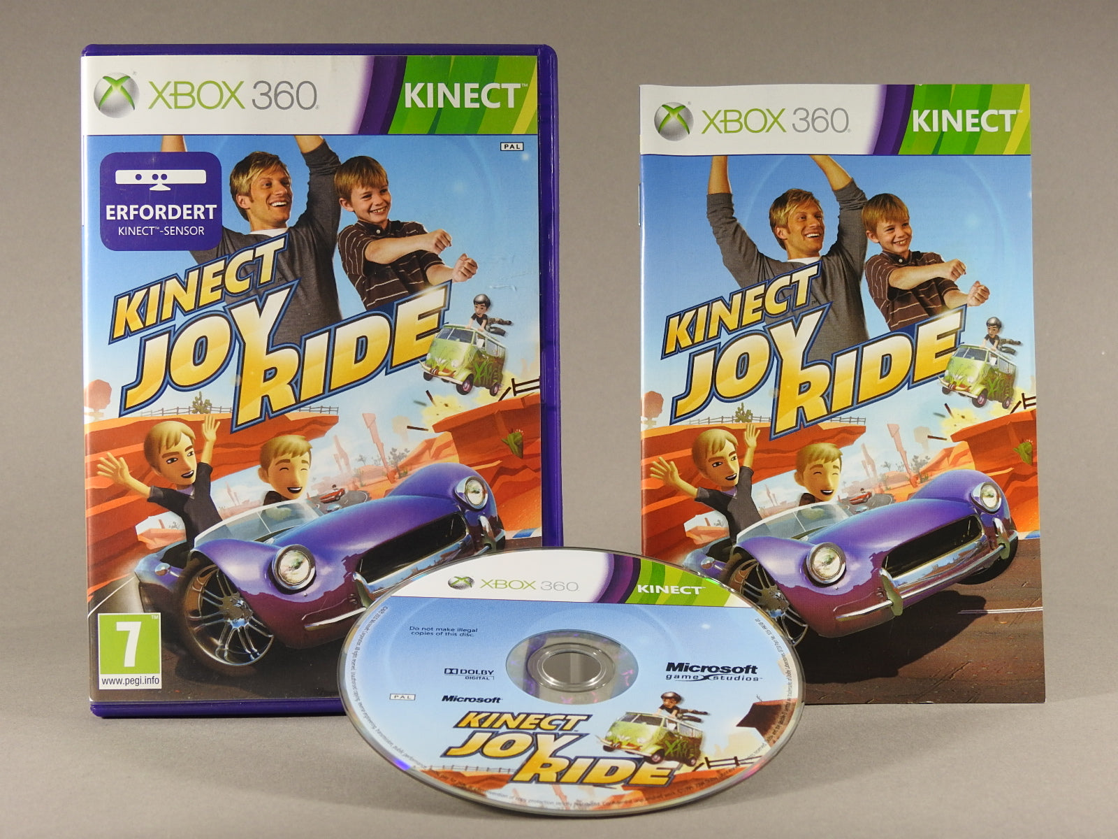 Xbox 360 Videospiel Kinect Joy Ride Hülle mit Anleitung und Disc