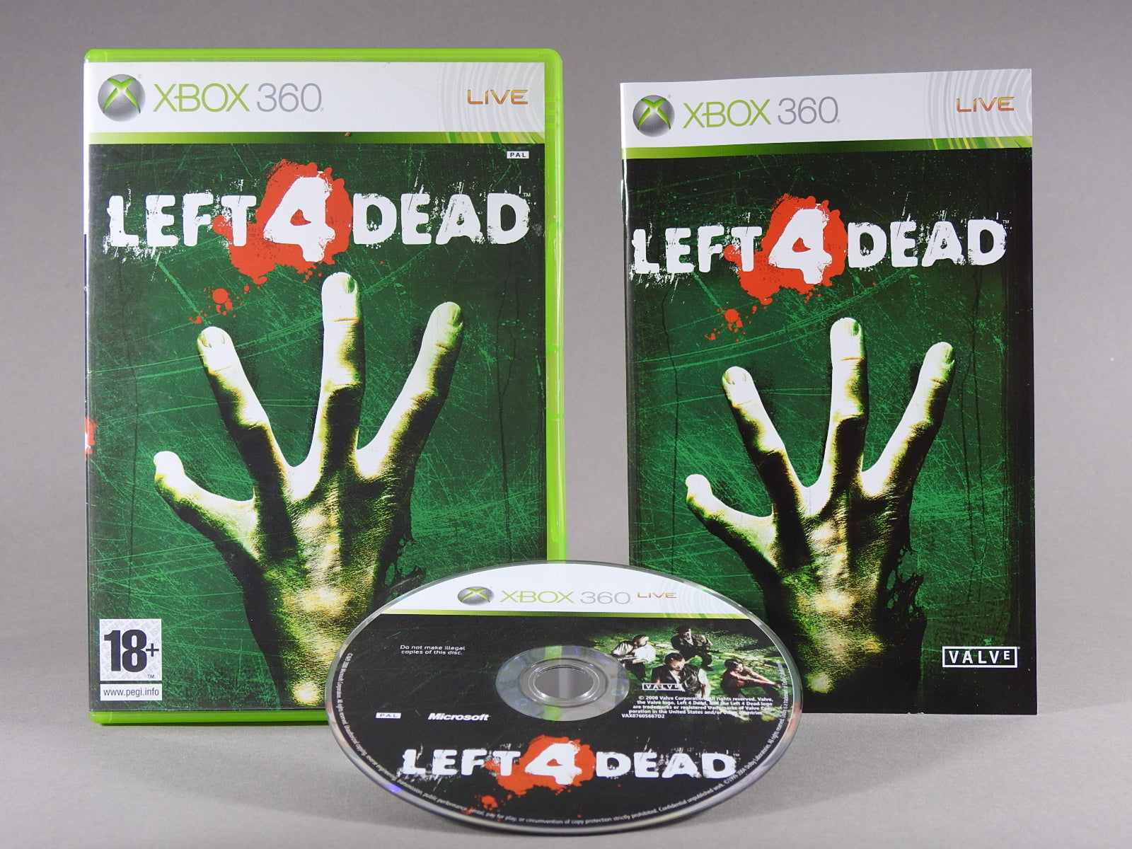 Xbox 360 Videospiel Left 4 Dead Hülle mit Anleitung und Disc