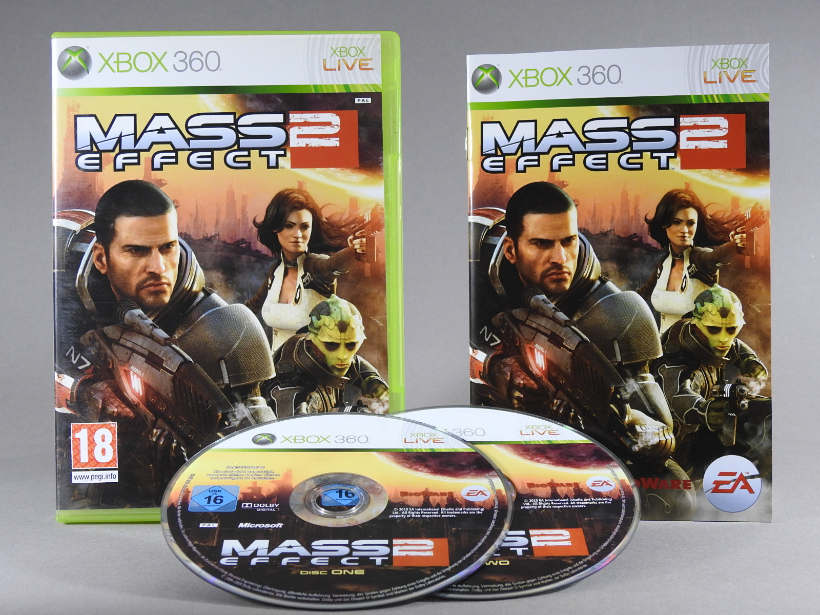 Xbox 360 Videospiel Mass Effect 2 Hülle mit Anleitung und Disc